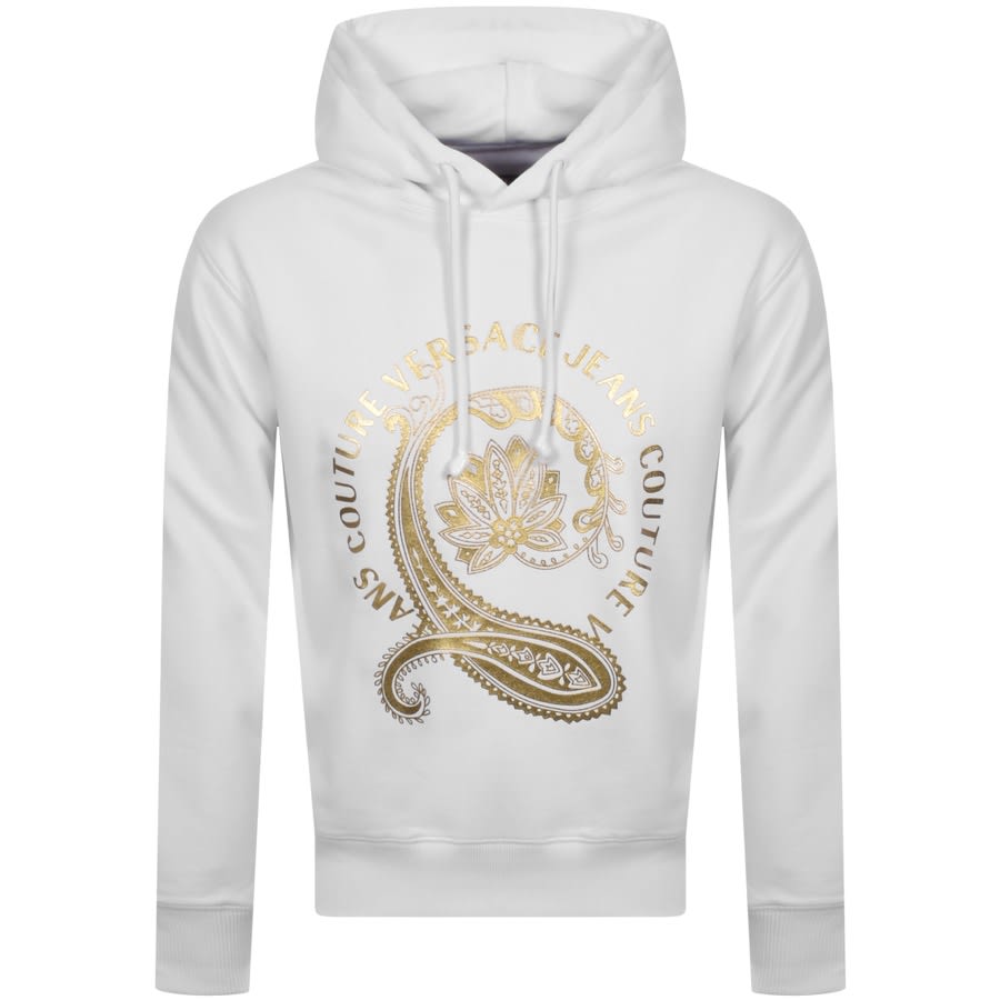Alternative Image for ProductVersace Jeans Couture Pullover Logo Hoodie White1